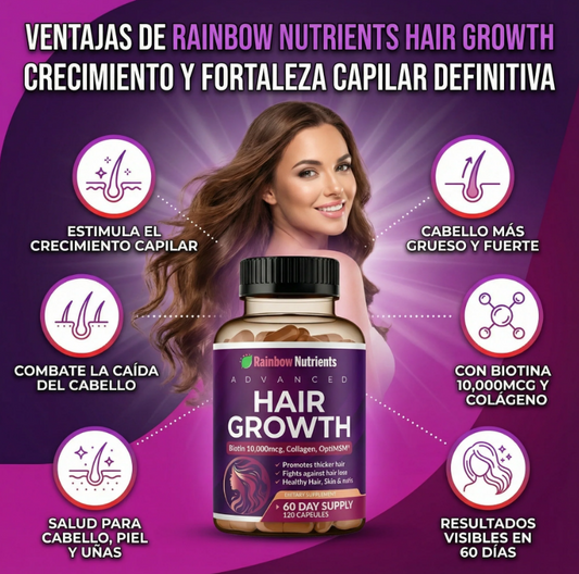 HairGrowth™: Suplemento capilar ORIGINAL - Tratamiento 60 Días