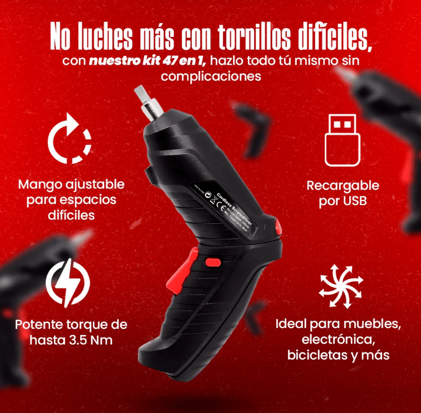 Destornillador Eléctrico Inalámbrico