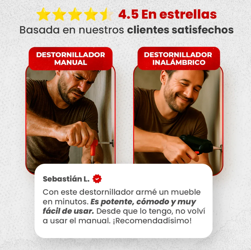 Destornillador Eléctrico Inalámbrico