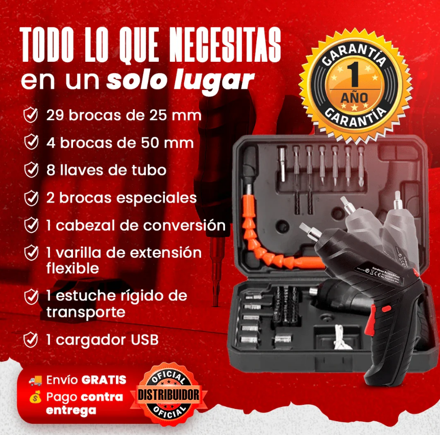 Destornillador Eléctrico Inalámbrico